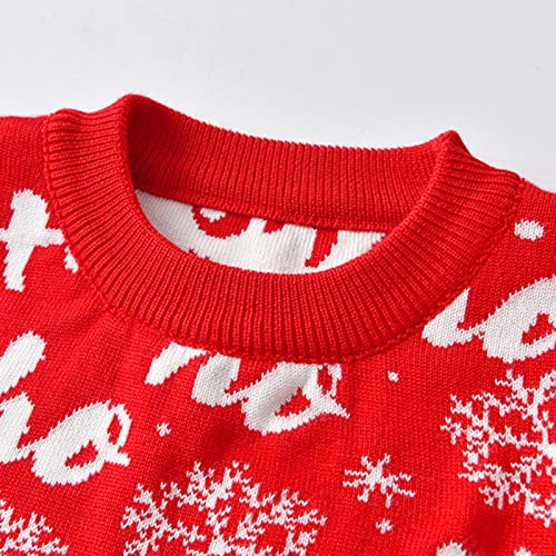 Children Warm Tops Toddler Boys Girls Christmas Cartoon Dinosaur Santa Prints Sweater Long Sleeve Warm Tops3