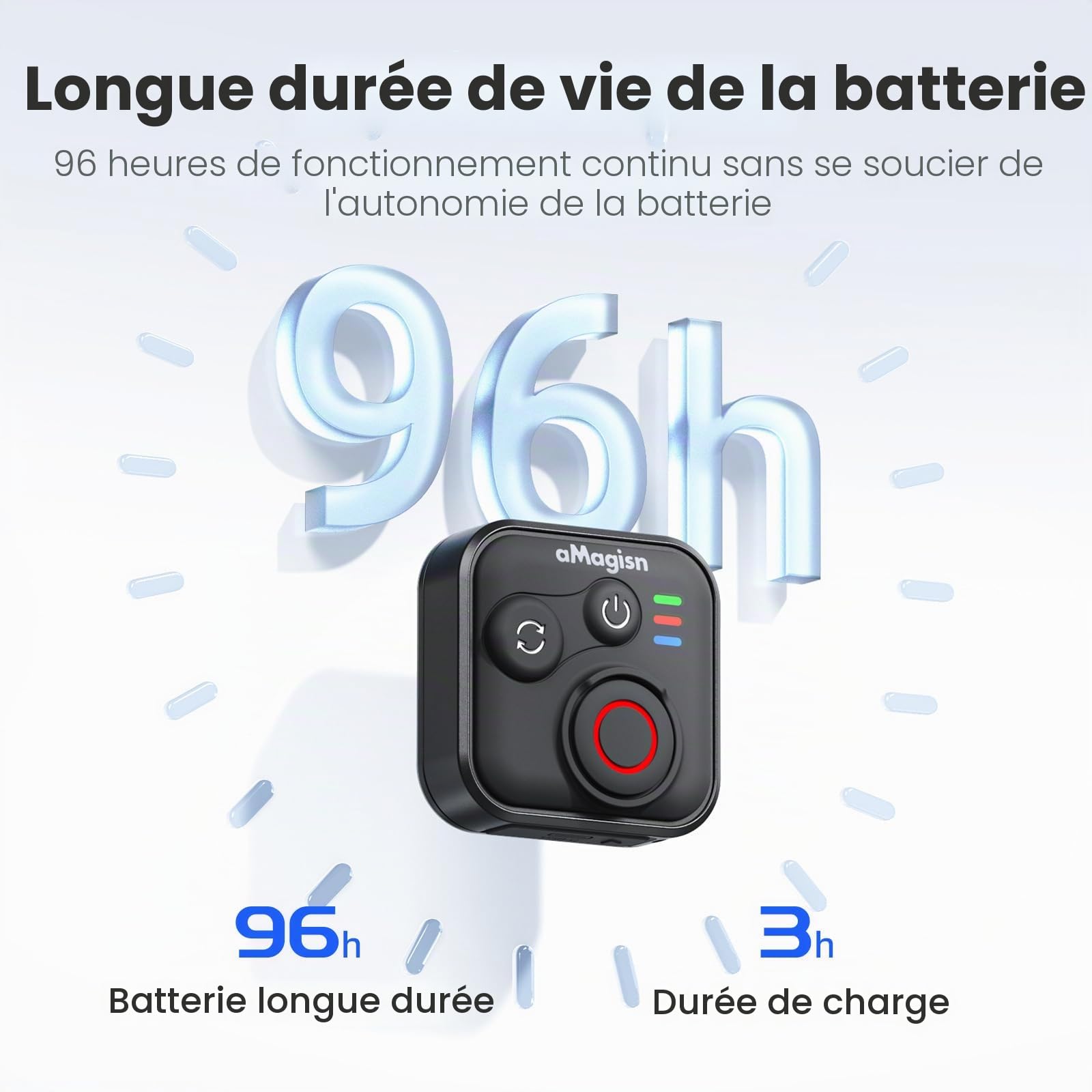 Télécommande Bluetooth pour Insta360 Ace Pro 2 X5 ONE RS GoPro Hero 13 12 sans fil avec dragonne portée de 50 m Accessoires de caméra d'action intelligente étanche pour sports de plein air