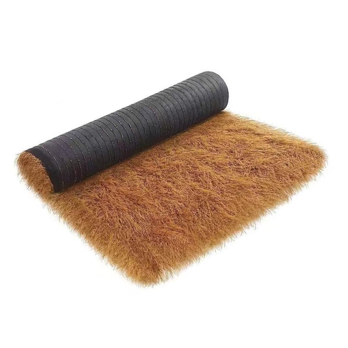 Rouleau De Chaume 10m/20m Artificiel Tuile De Chaume De Palmier Fausse Paille Panneau Anti-âge Ignifuge Pour Bars Tiki, Cabanes Au Bord De La Piscine Et Décoration Tropicale(Size:0.5*20m(1.6*65.6ft))