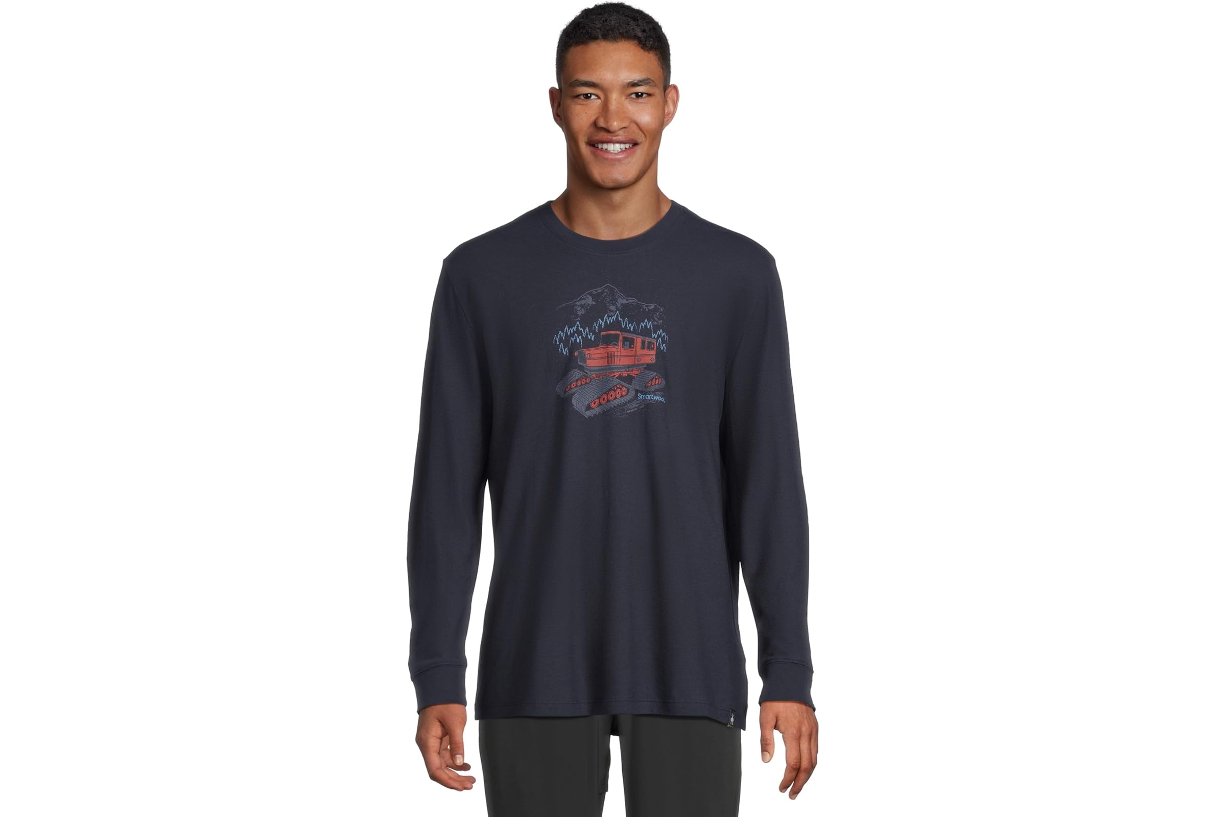 Мужская рубашка Smartwool Snowcat Graphic Long Sleeve Graphic Tee