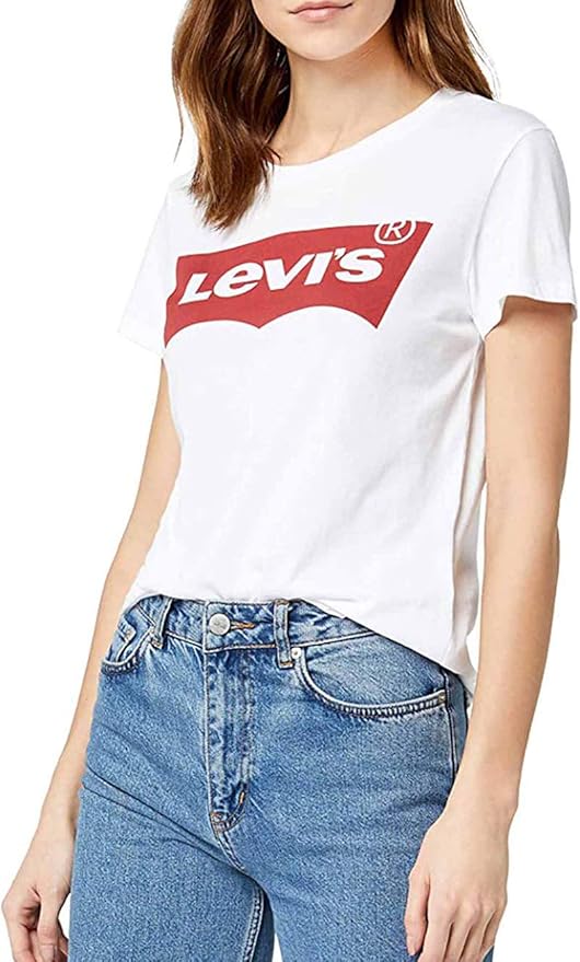 Camiseta levis blanca mujer Clearance