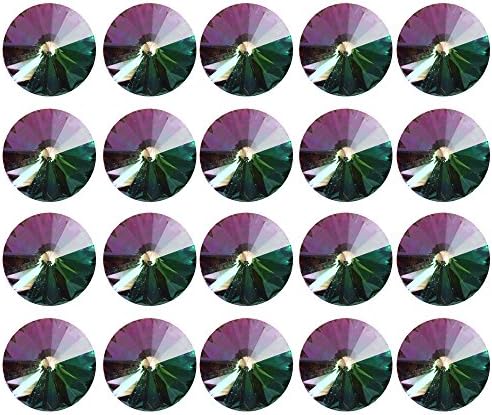 20pcs Multicolor 20mm Crystal Diamante Sew On Buttons DIY Décoration for Upholstery Sofa