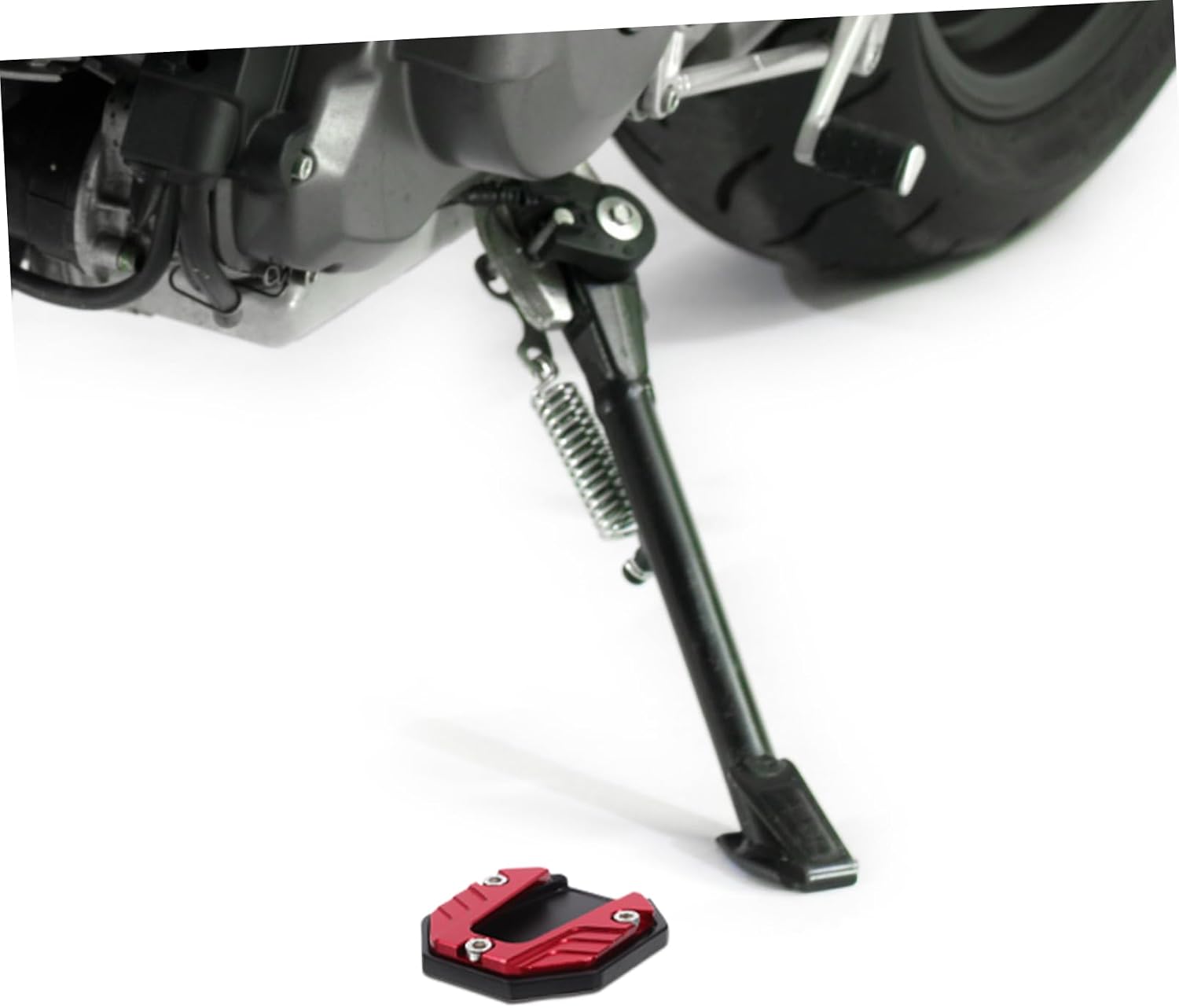 Motorcycle Kickstand Pad with 304 Stainless Steel Non Slip Base