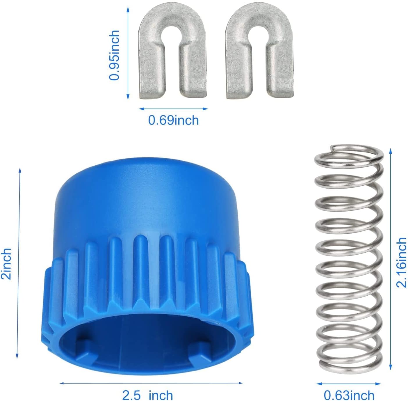 537185801 T35 Bump Knob 2.5 Inch Compatible with Husqvarna String Trimmer Head,with 2 Eyelet & Spring Replacement Parts,Replacement Bump Knob Kit