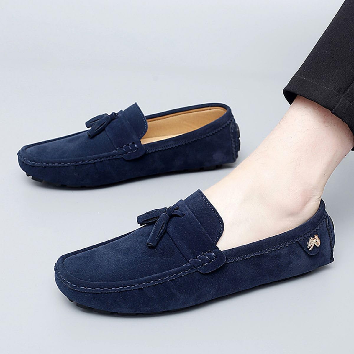 Mocassins et Loafers Hommes Confortable Slip on Décontracté Bateau et Mocassins pour Homme Chaussures de Conduite en Daim 38-49 EU