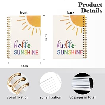 Boho Sunshine Sun Notebook,Boho Journal Notebooks,Aesthetic Notebook