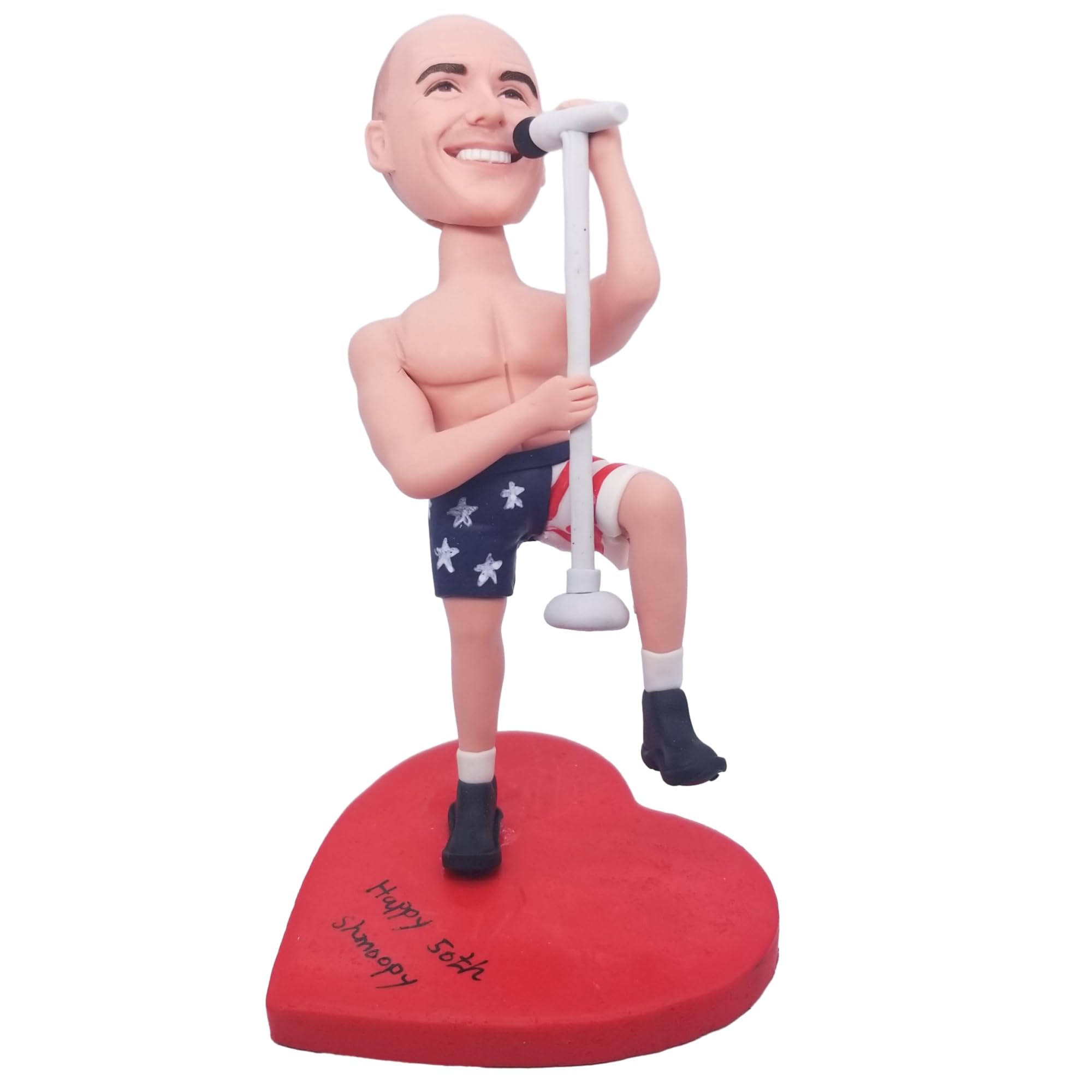 mydedor Custom Bobbleheads Figures, Obsessive Singer Bobbleheads Customized, Personalized Figurine Gifts for Boyfriend HusbandDadBossCoworker