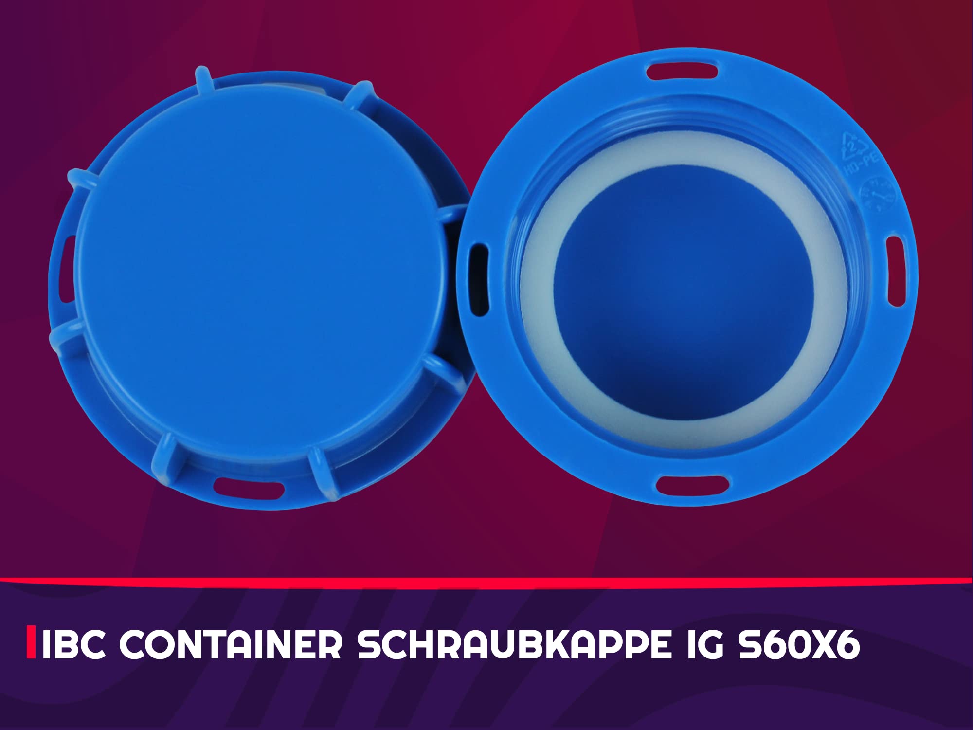FN-Technik IBC Schraubkappe 2 S60x6 DIN 61 DN50 – Produktbild-Vorschau 3