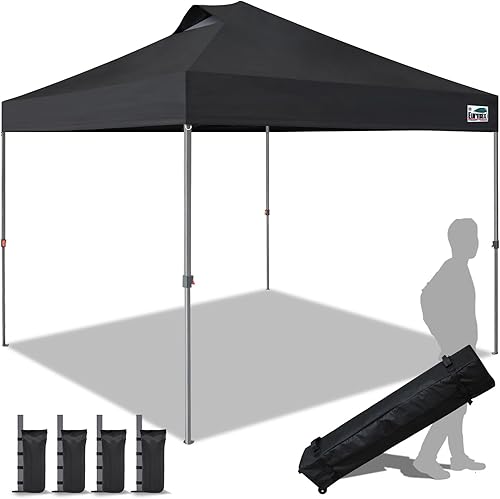 Eurmax Smart - Toldo desplegable de 10 x 10 pies para festivales al aire libre, portón trasero, eventos, tienda de artesanías toldo instantáneo con