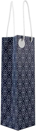 Miniatura 6 de Prime Product Essentials Juego de 12 bolsas de regalo de vino (4 pulgadas x  4 pulgadas x  14 pulgadas), construcción duradera, diseños elegantes