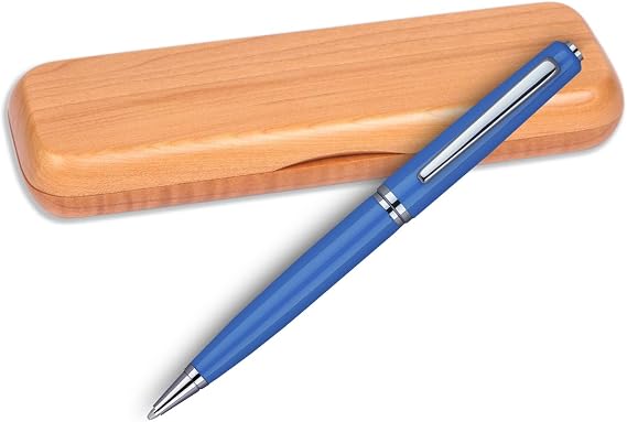 Lanier Pens Clara Ball Pen - Blue with Single Gift Box Maple