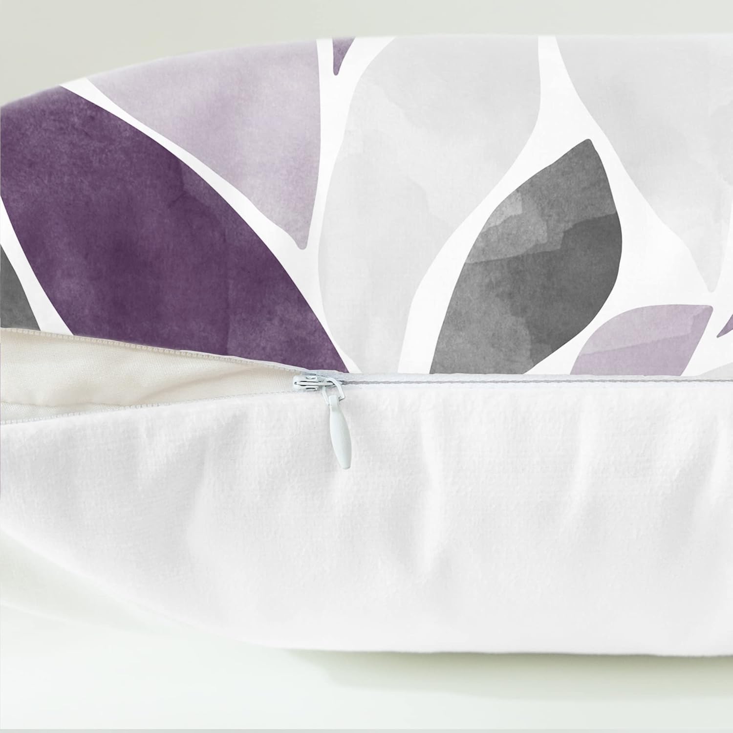 CaliTime Throw Pillow Cases Pack of 2 Cozy Fleece Falling Dahlia Floral Flowers Petals Decorative Cushion Covers for Couch Bed Sofa Farmhouse Decoration 40cm X 40cm Deep Purple... - Image 6