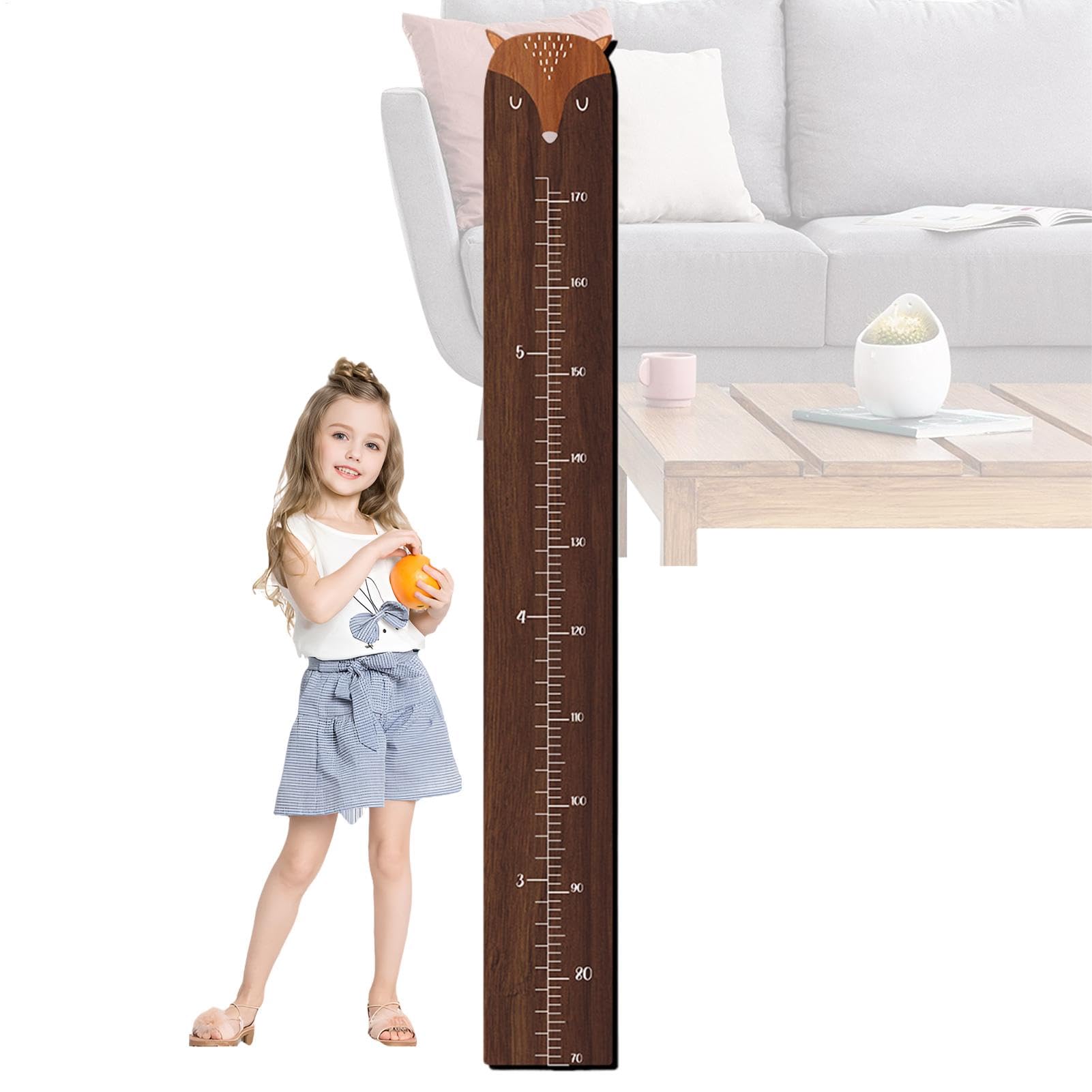 Wooden Height Chart Growth Chart Ruler Kids Room Height Chart Children’s Growth Chart Nursery Height Chart Wooden Growth Ruler Cartoon Height Chart Kids Room Wall Decor Child Height Measurement Chart