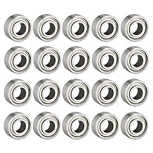 uxcell 683ZZ Ball Bearing 3mm x 7mm x 3mm Double Shielded Deep Groove Bearings, Carbon Steel 20pcs