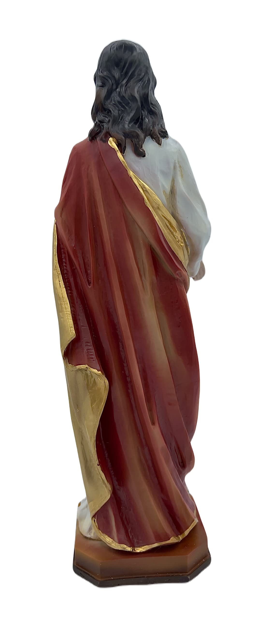 Statua Sacro Cuore Di Gesù - 13cm In Resina, Articolo Religioso Per Devozione - Foto 4