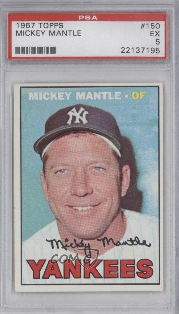 Mickey Mantle PSA GRADED 5 (Baseball Card) 1967 Topps - [Base] #150