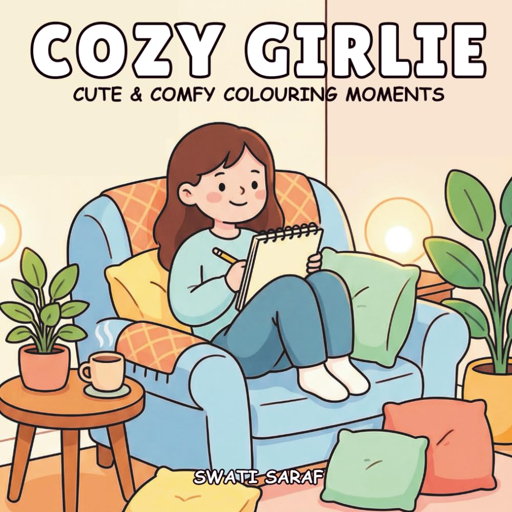 Cozy Girlie: Cute & Comfy Coloring Moments for Relaxation and Stress Relief