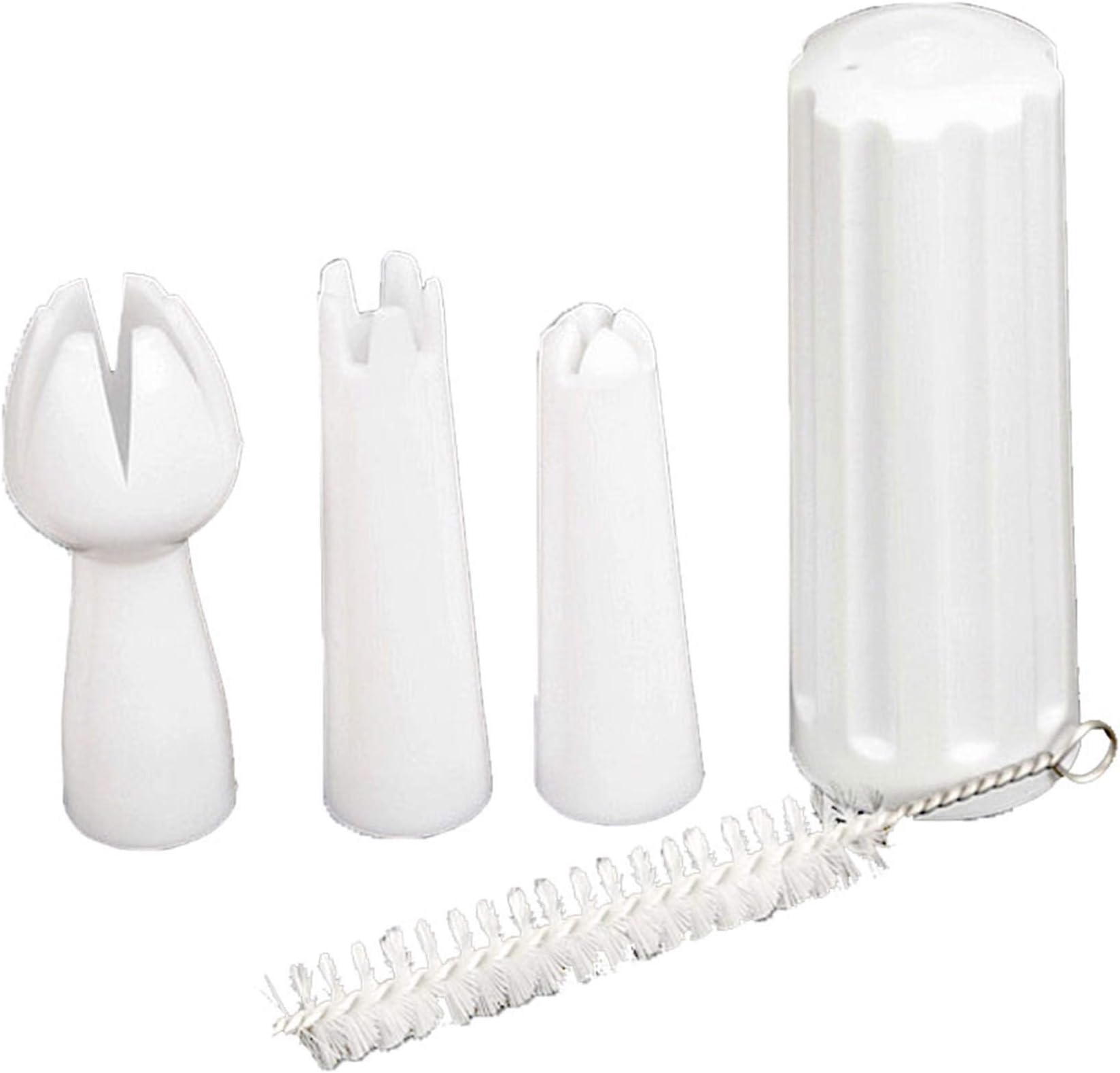 Whipped Cream Dispenser Replacement Parts | Desserts Maker 3 Decoration Tips | Gourmet Whip Culinary 8 Gram Charger Holder Durable Plastic for Sivaphe Cream Whipper