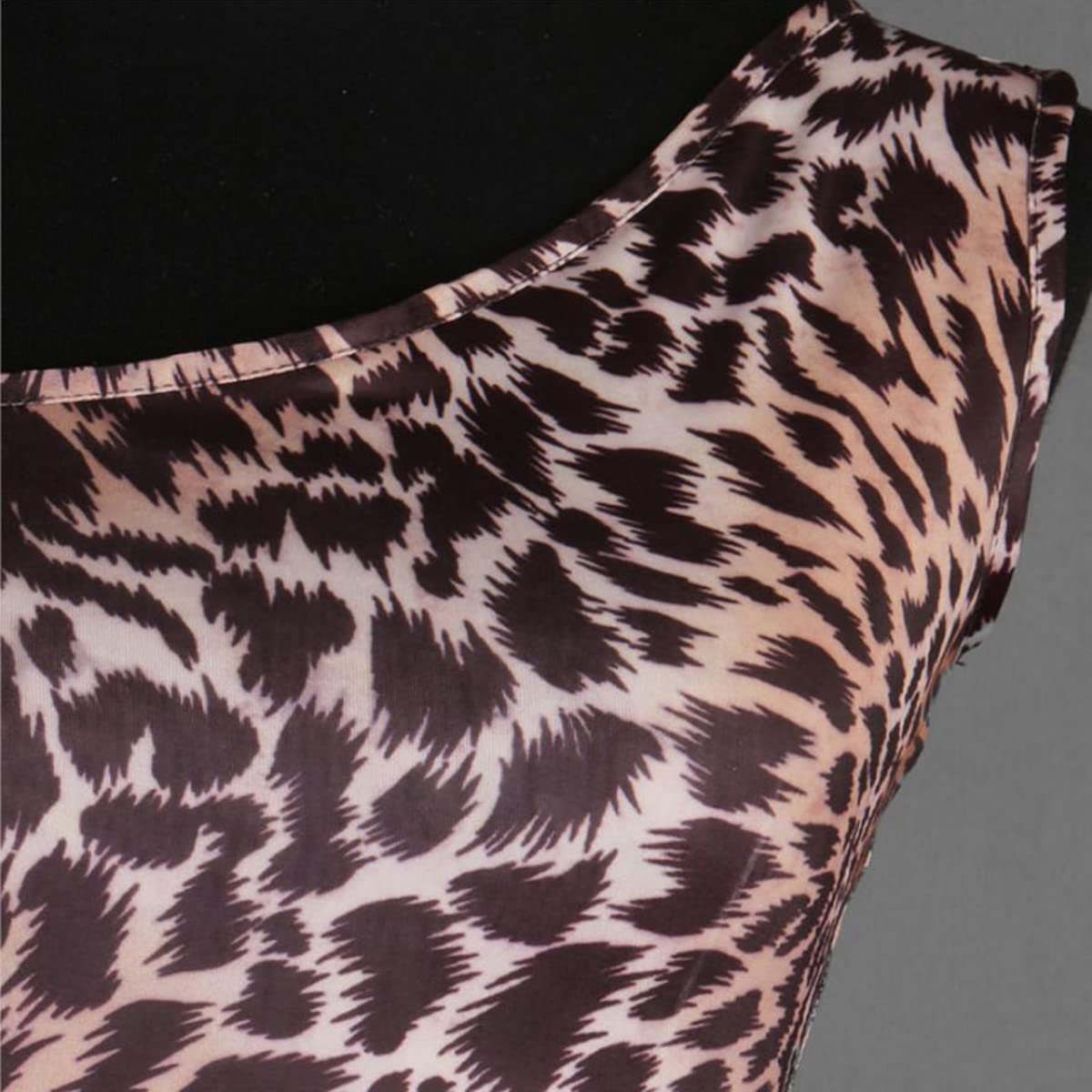 Donne Sling Abiti da Ballo Latino Leopard Backless Latin Competition Dress Ballroom Salsa Samba Cha Cha Gonna Gonfia Flamenco Dress Vestito di Performance Tango
