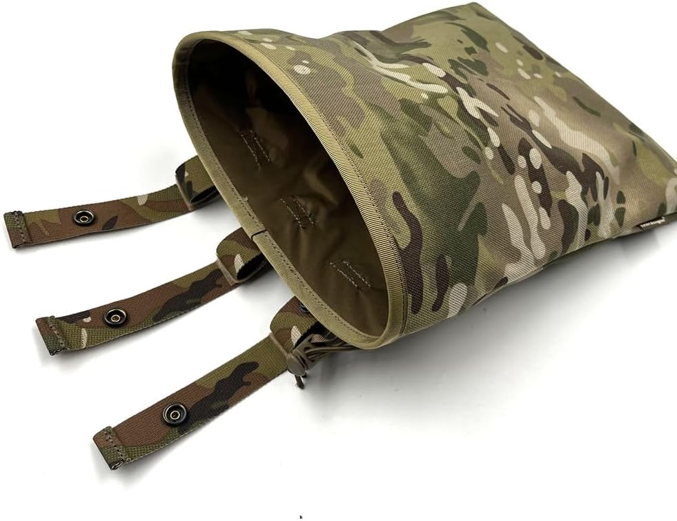 Tactical Bag for Foraging Airsoft Lightweight Molle Roll up Dump Pouch 500D Nylon Collection Pouch Mag Pouch Accessory Bag for Paintball Softair Hiking