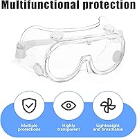 Vista 5 de Paquete de 2 gafas de ducha ajustables, protectores de pestañas y cejas, protector de ojos después de cirugía de cataratas