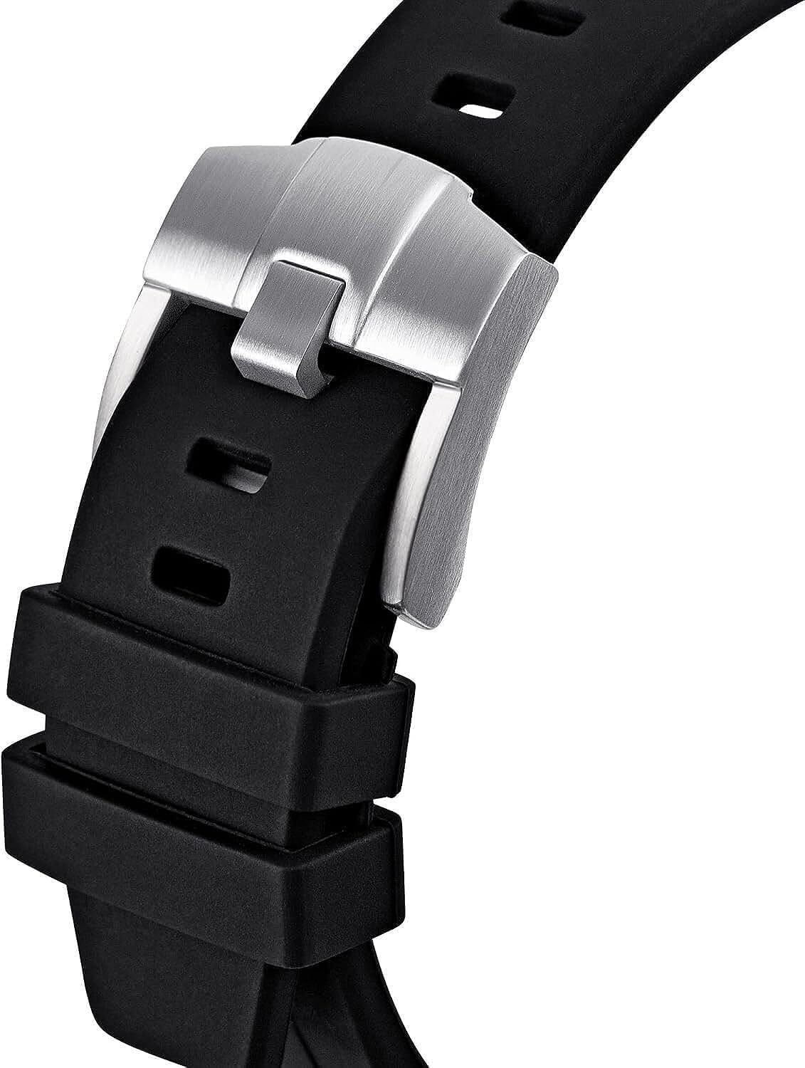 Gen 5 Stainless Steel Metal Watch Case+Fluororubber Band Mod Kit，For GA2100/2110 GM2100 Watch Bezel Conversion Kit Retrofit Kit For Men's Women GA2100 Watches Modification and Upgrade