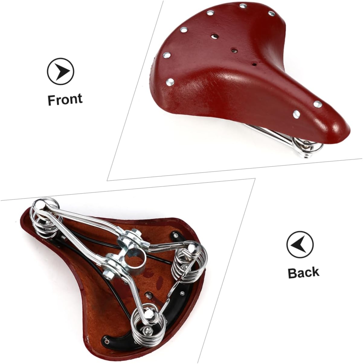 BESPORTBLE Imitation Cow Leather Bike Seat Ergonomic Bike Saddle for Road and Mountain Biking Shockproof Design for Comfort Easy Installation Versatile Fit