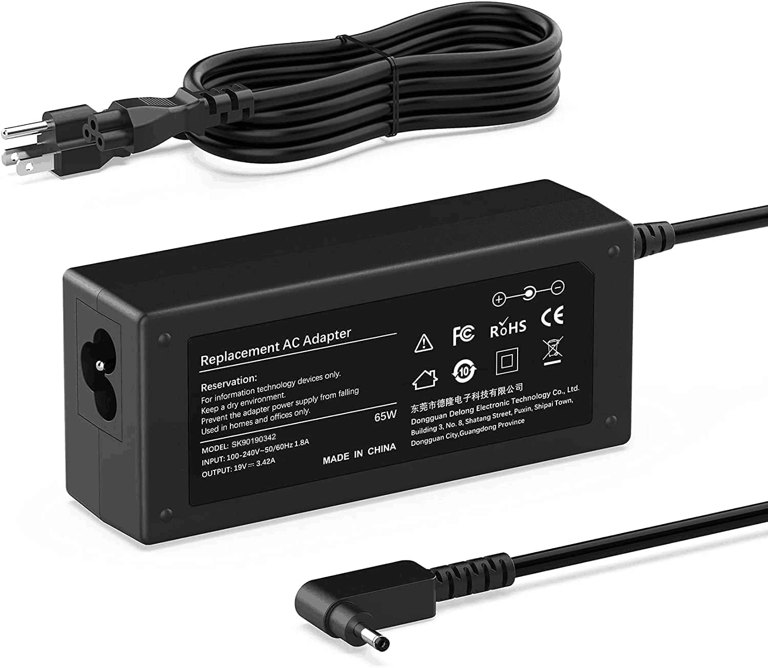 NOT TESTED 19V Laptops Charger for Acer Aspire 5 A515-56- 36UT Slim A515-54 Spin 1 3 5 Swift 3 SA-271 Chromebook C720 C740 Pa-1450-26 AC Adapter Power Supply Cord