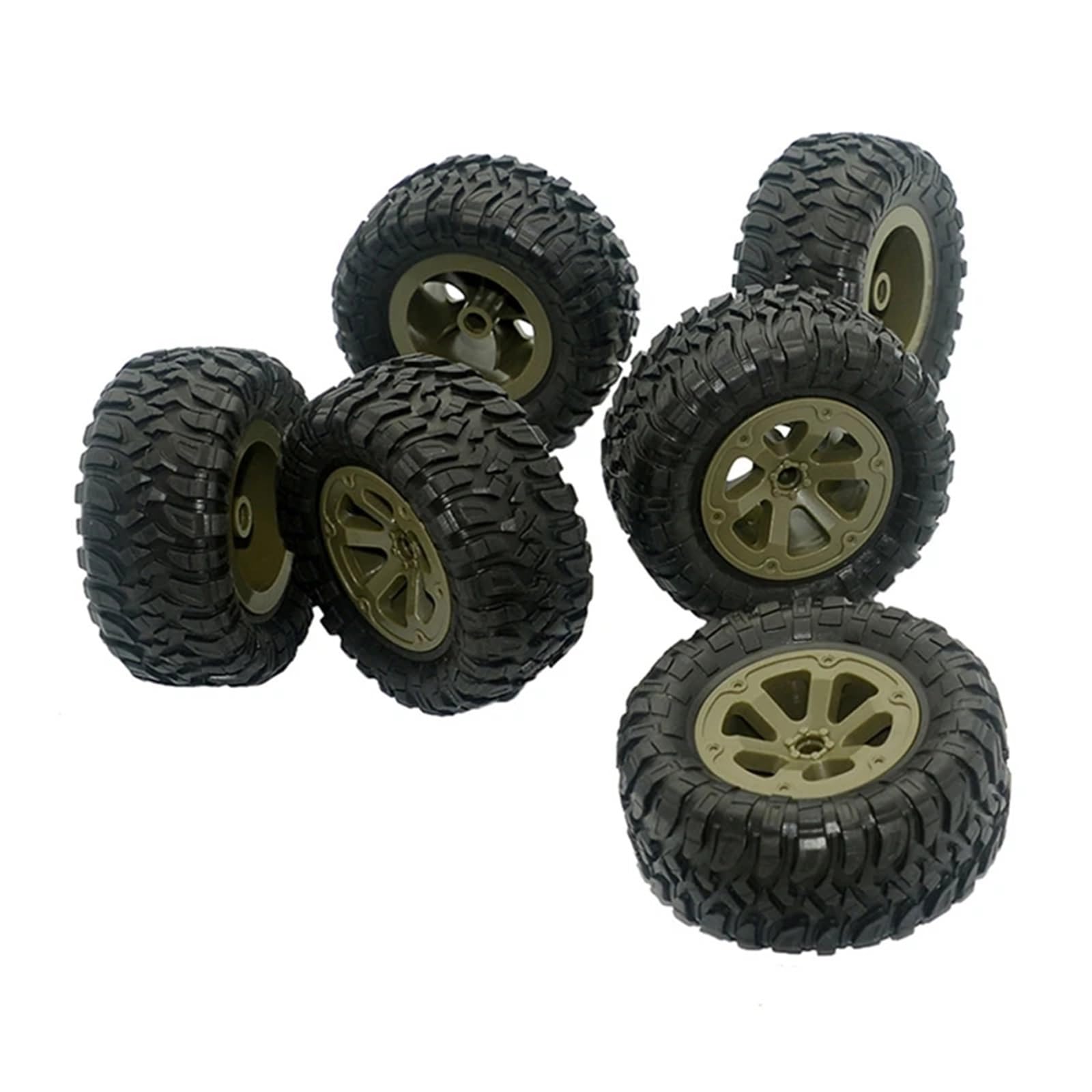 Neumáticos RC para Fayee para FY004A 1/16 6WD Piezas De Repuesto Coche Teledirigido 6 Uds FY004-15 33Mm Ancho Neumáticos RC Accesorios Actualización Ruedas