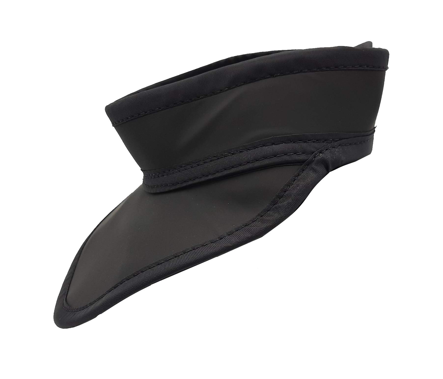 Cap Style - Protezione per tiroide leggera contro le radiazioni 0,5 mm, equivalente al piombo con chiusura magnetica, colore: nero