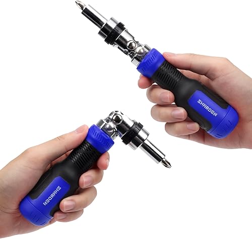 Miniatura 8 de SHARDEN Destornillador de trinquete 13 en 1 azul