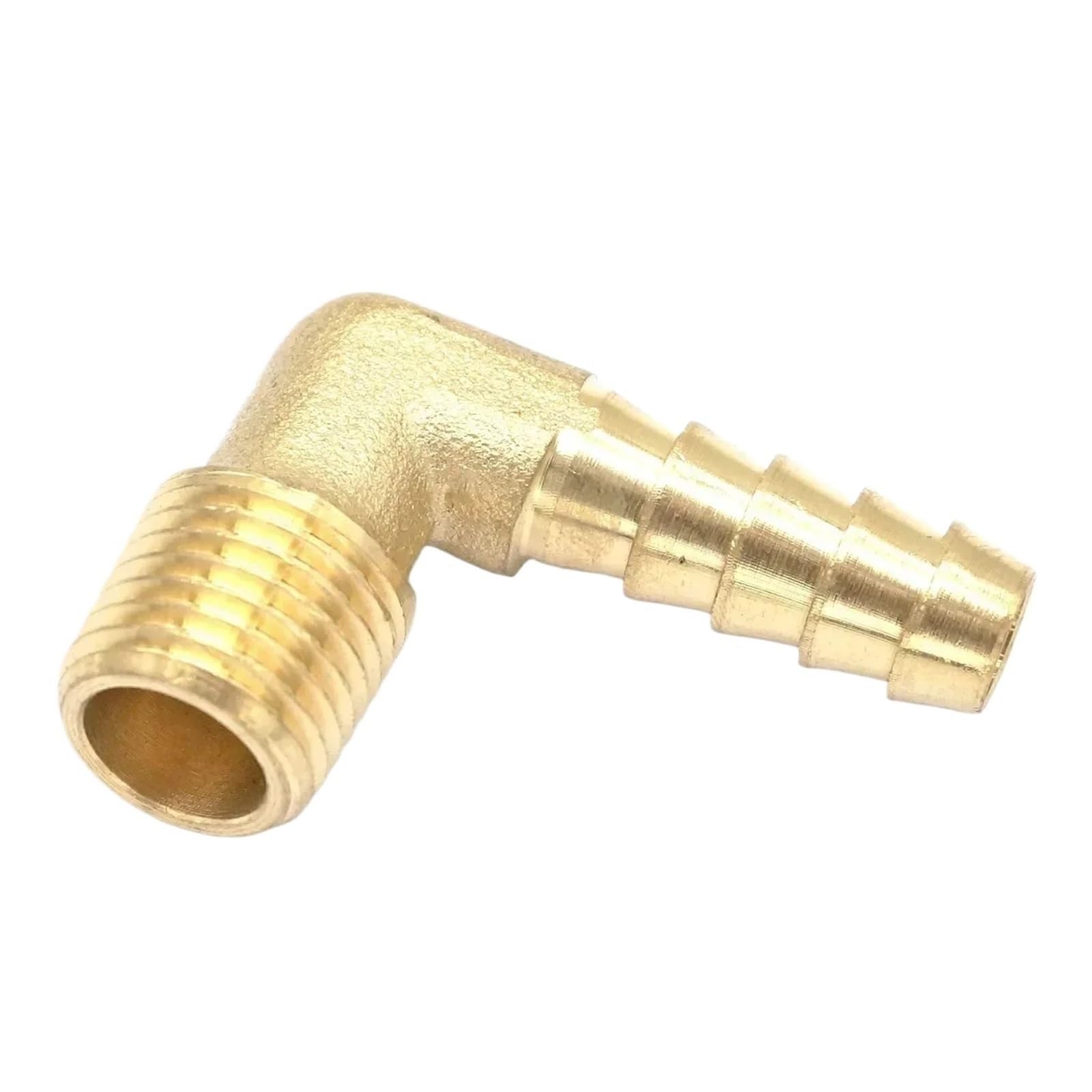 Adaptador de latón 1/4 NPT a manguera de 1/2 con codo forjado de resistencia industrial