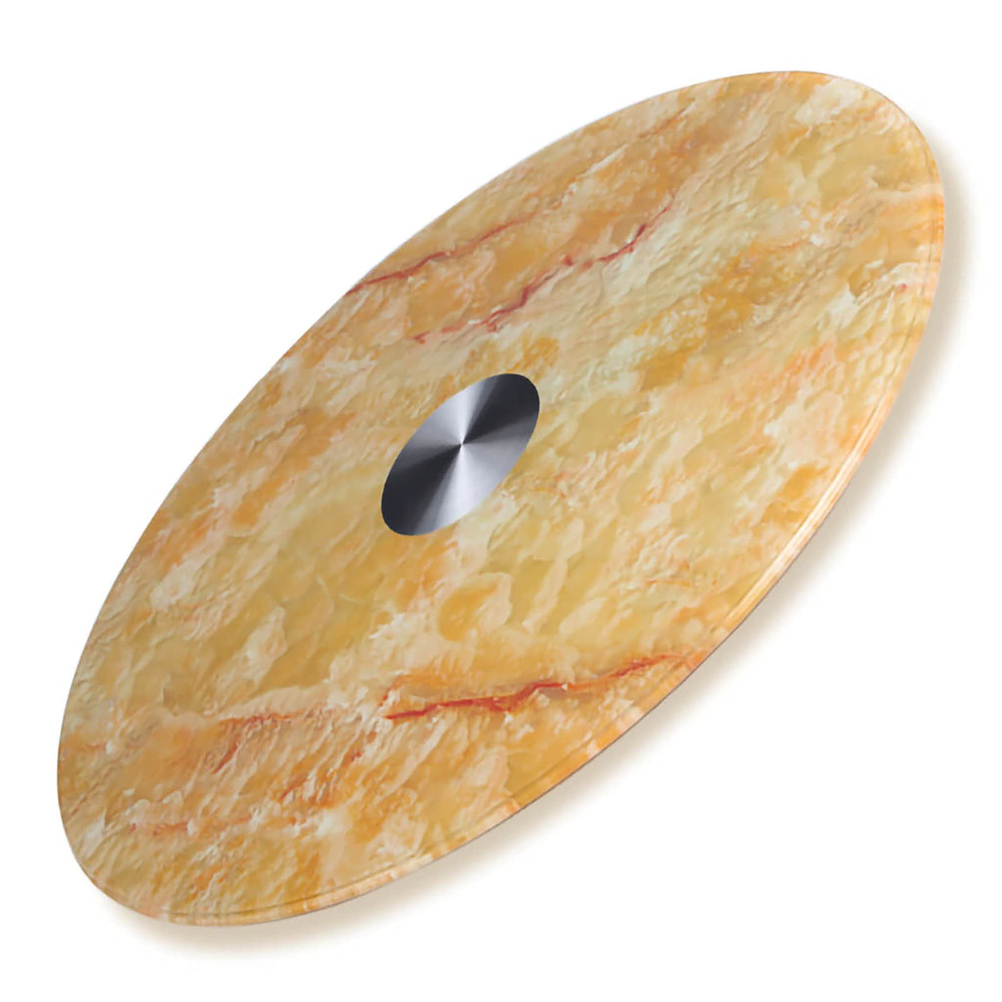 MIZP Plateau Tournant Lazy Susan Verre Trempé Rond de Grande Capacité Stable Silencieux Et Non Incliné/Comme montré / 70cm