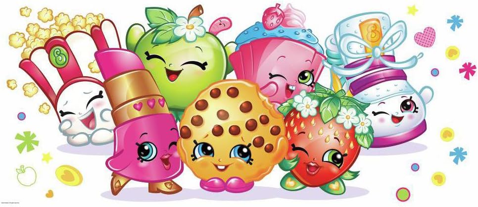 RoomMates Shopkins Pals Peel And Stick Giant Wall Graphic