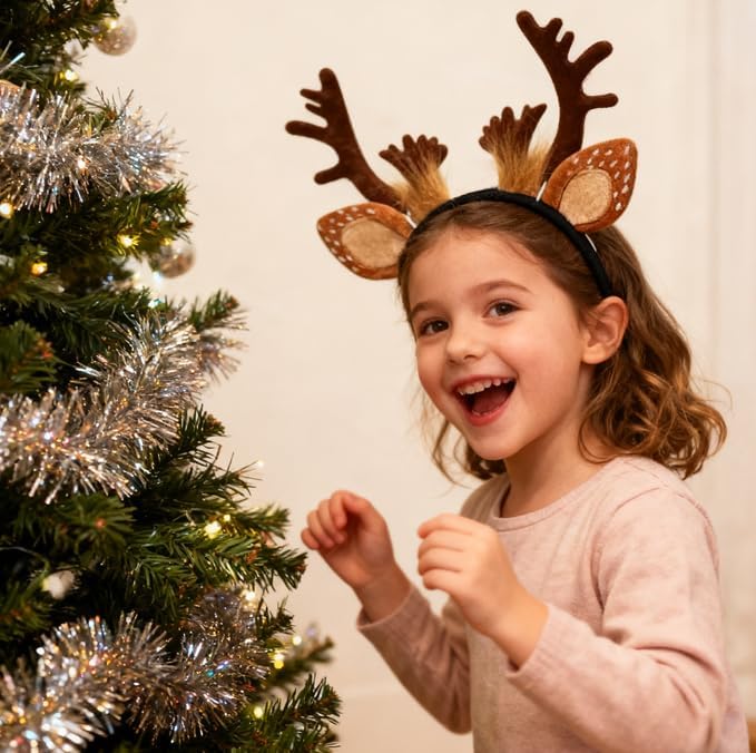 yinxiang jie reindeer antlers headbands for adults teens christmas headbands halloween costume accessories