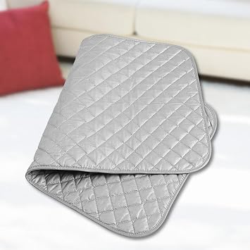Shirene Ironing Mat Table Ironing Board Portable Foldable Ironing Mat with Magnets Heat Resistant Table Ironing Mat Made of Cotton for Travel Ironing Board for Bed Table and Sewing (45 x 85 cm)