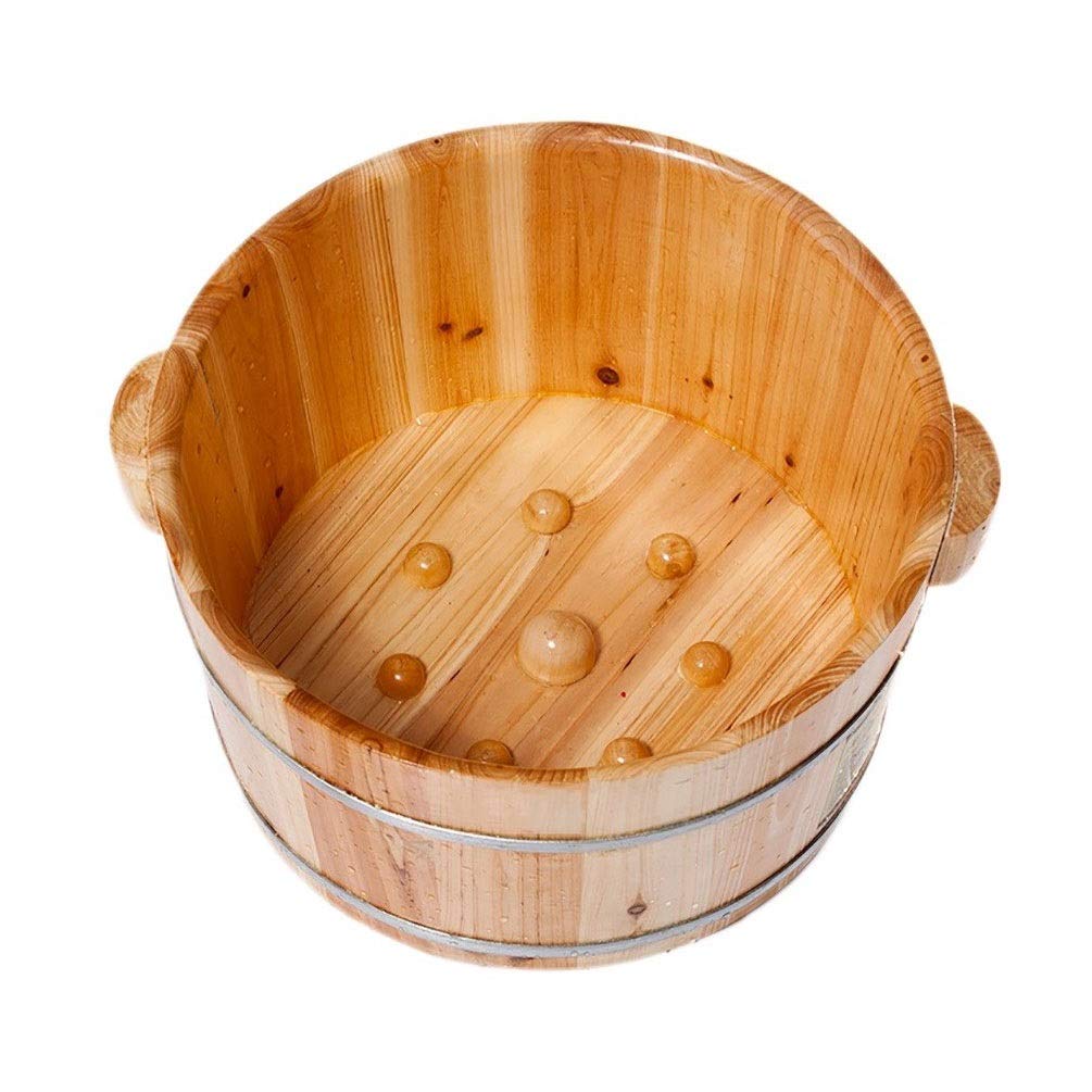 Secchio per pediluvio in legno, pediluvio per piedi ammollo, secchio per pediluvio, vasca idromassaggio per pediluvio, lavabo per pediluvi per adulti, secchio in legno per pedicure Super facile da