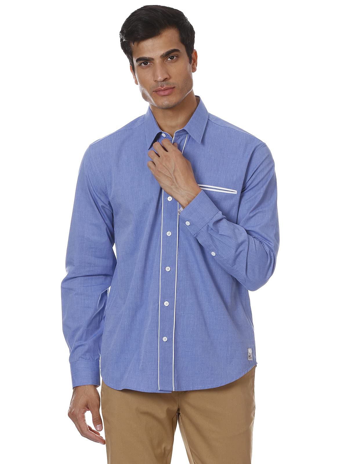 SHIRT THEORYCheck Cotton Full Sleeves Casual Shirt for Men II Solid Premium Cotton Shirt II Stylish Shirt for Men II Latest Men Casual Shirt II