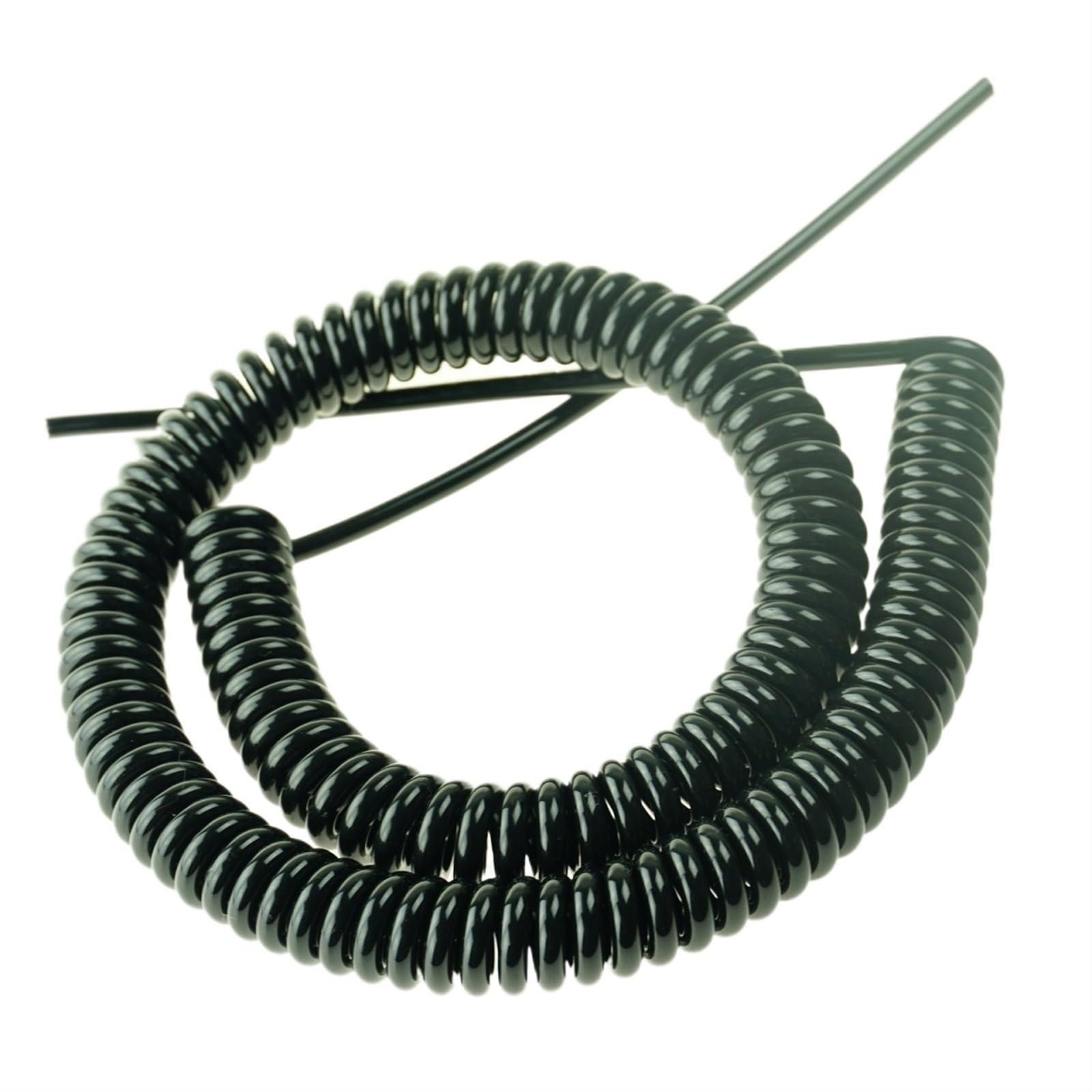 3-żyłowy, kręcony, giętki kabel sieciowy, spiralny, 20AWG, 0,5 mm², czarny