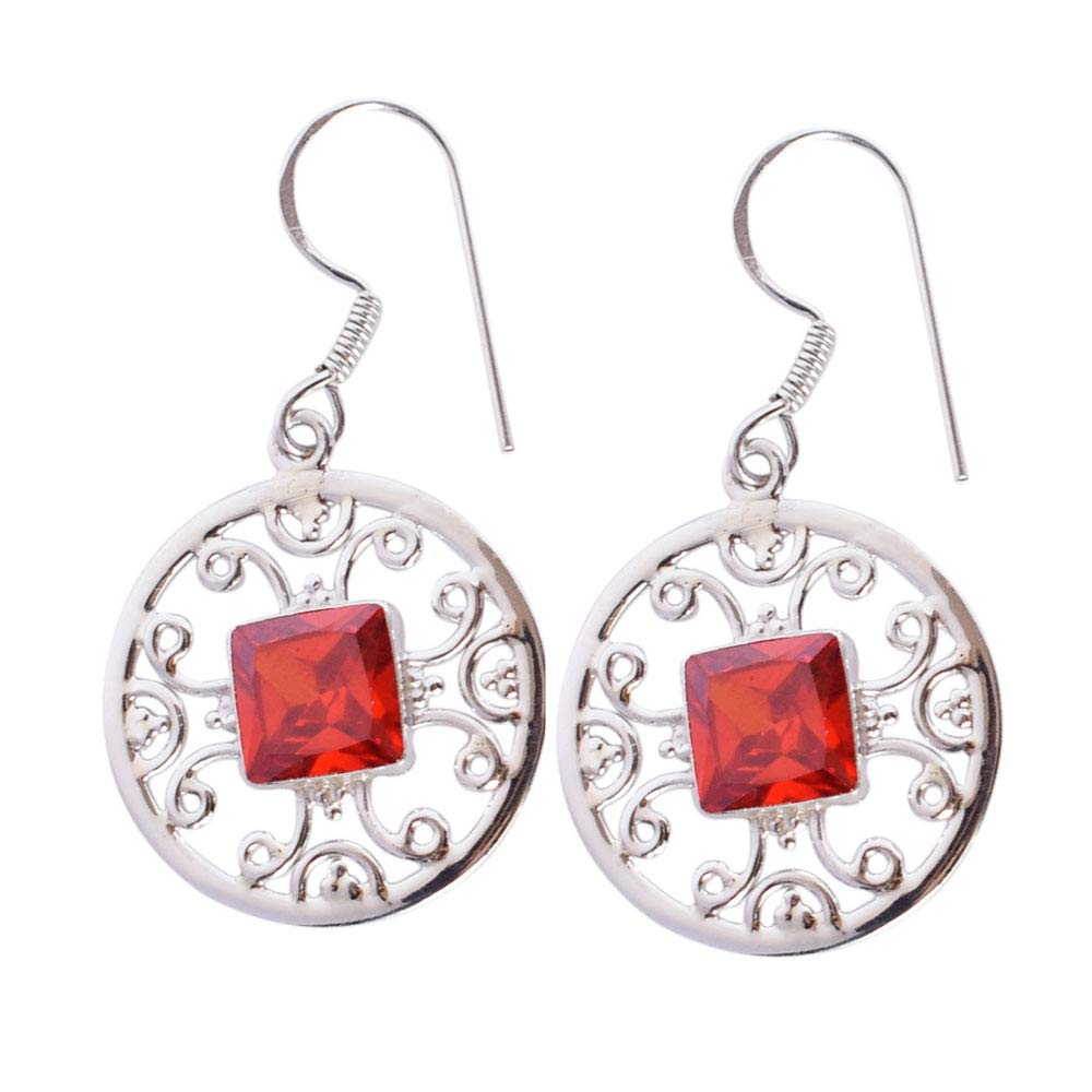Boucles d'oreilles pierre naturelle orange contre les teints ternes - 7