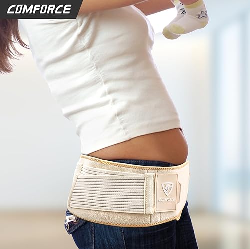 Miniatura 6 de Soporte de alivio del dolor de ciática con bolsa de hielo, cinturón de cadera para articulaciones sacroilíacas SI amplias para mujeres y hombres,