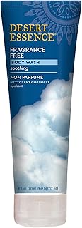 Desert Essence Fragrance Free Body Wash Sensitive Skin-Friendly Plant-Based Cleanser with Organic Aloe, Green Tea & Jojoba...