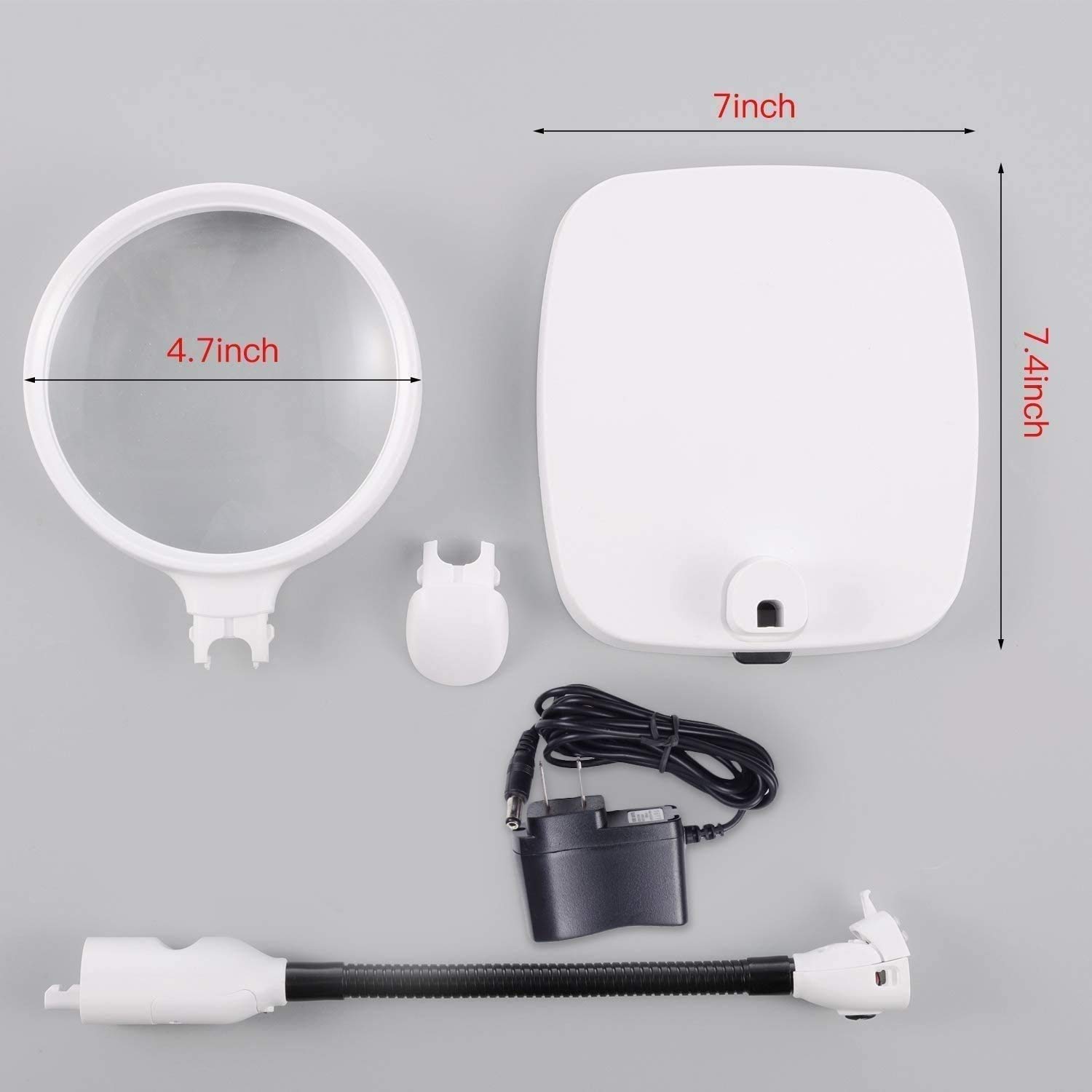 Lámpara de Escritorio de Lupa 10X Lámpara de Lupa Protección de Ojos Belleza Maquillaje Tatuaje Light Lectura LED Luz de Mesa