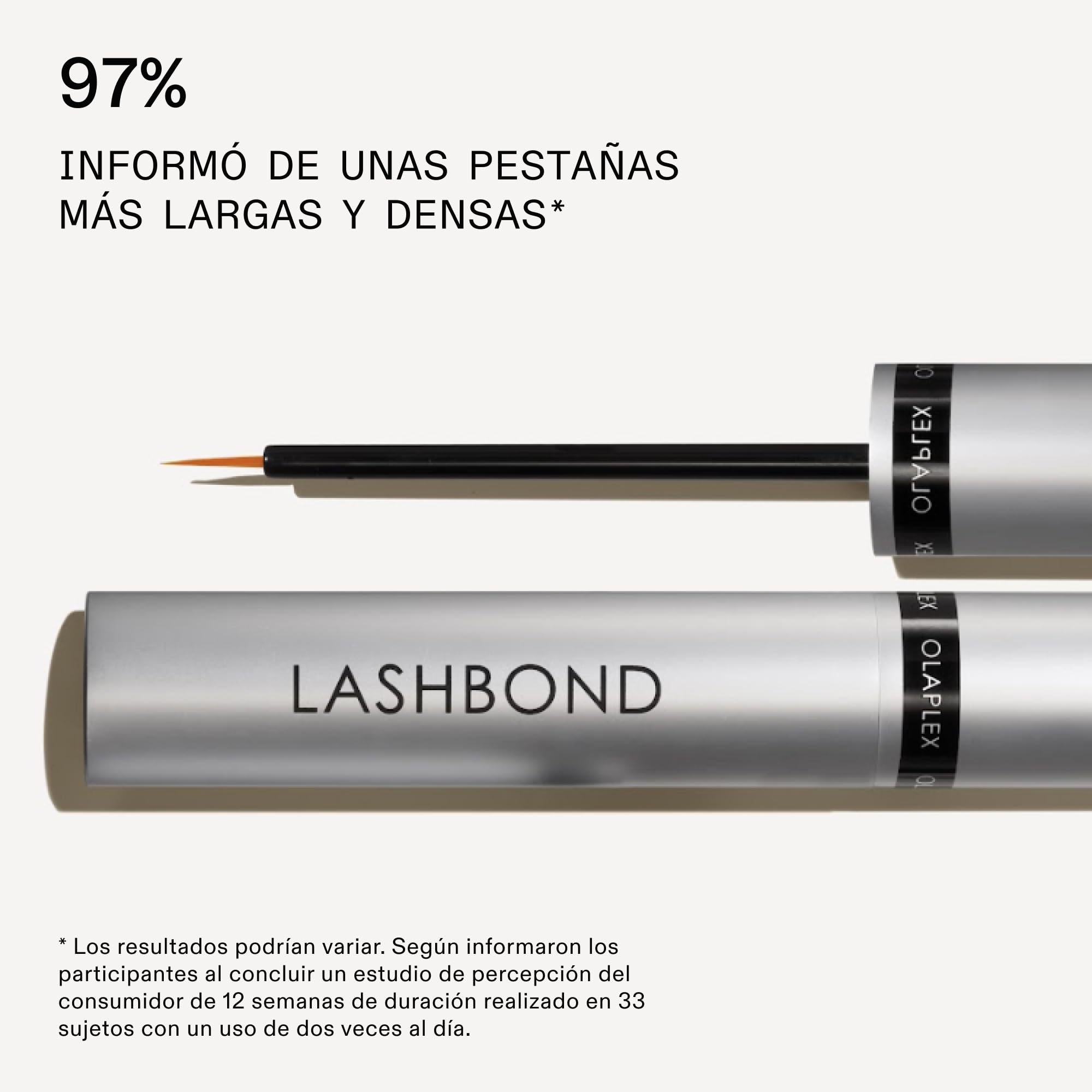Olaplex Lashbond Suero Transparente Para Mejorar Pestañas Naturales, Más Largas, Más Saludables, Más Gruesas y de Aspecto Más Completo, Uso Iario, Sesultados en Tan Solo 2 Semanas, 4,5ml