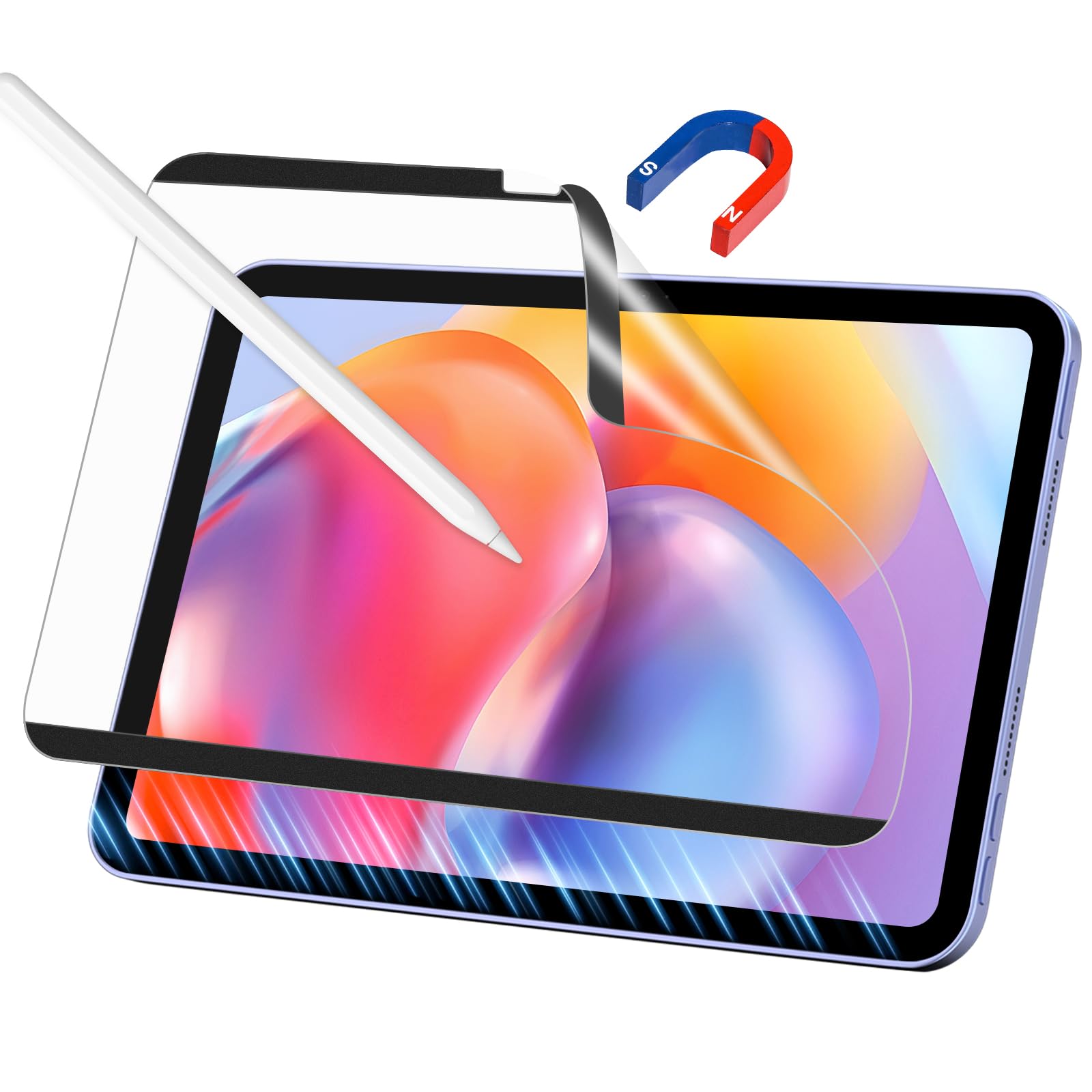 Paperfeel Screen Protector Compatible with iPad Air 13 2024 & iPad Pro 13 2024, New Version Crafted for Natural Writing, Less Reflection, Nib Friendly