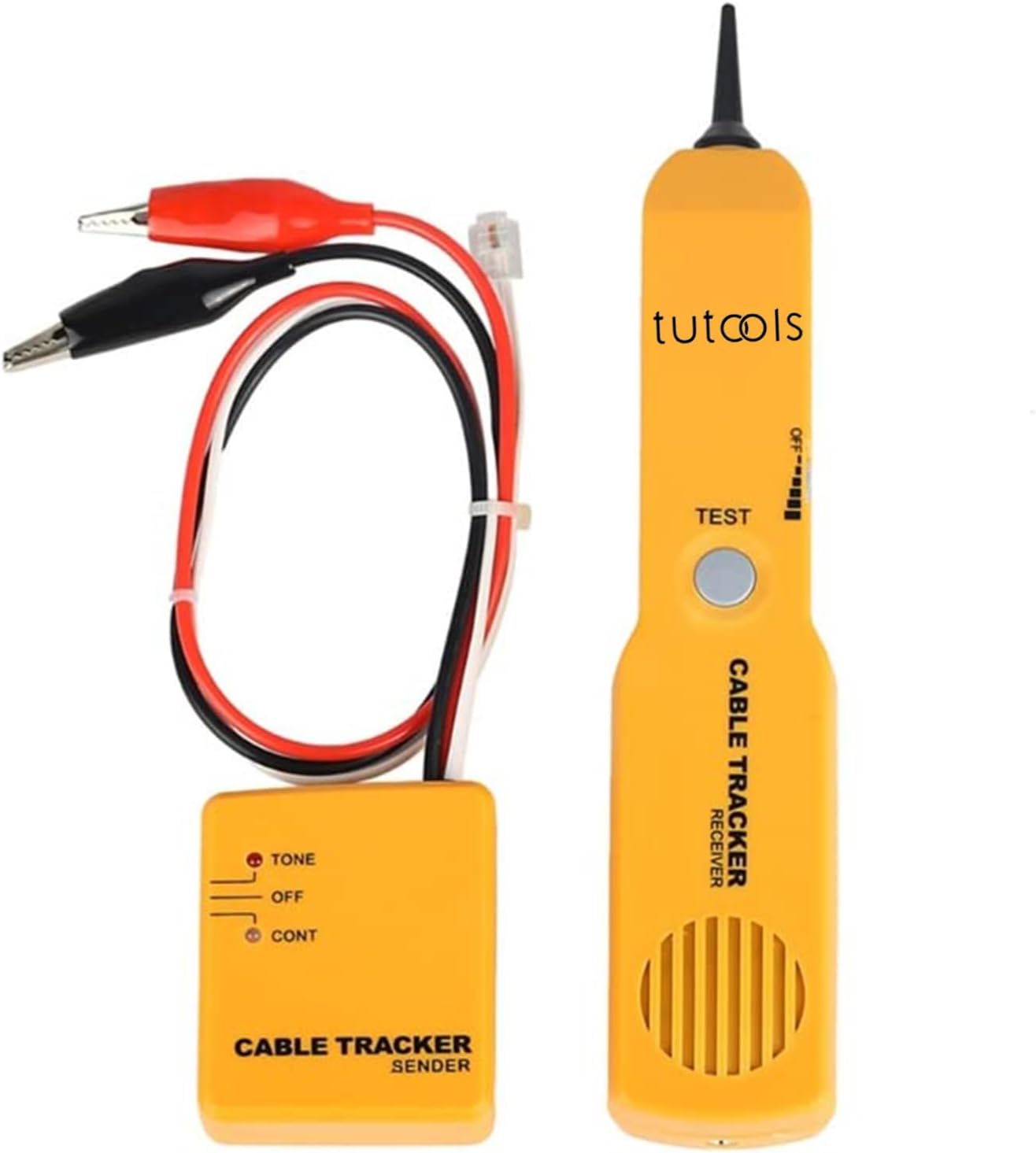 Wire Tracker,Cable Finder Tone Generator Probe Tracer,Anti-Interference Multi-Function Finder with RJ11-plug Audio Sender and Probe kit, Network Cable Continuity Tester