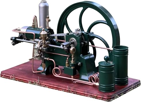 ENGINEDIY Retrol Engine D16 That Runs, 4 Stroke Engine Model for Adults, Stationary Engines Models with Water-Cooled Pump, Vintage Decor Cool Science Gadgets Engineering Gift