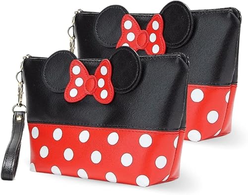 BELMAKS Bolsas de cosméticos Parent MM, Negro, rojo, blanco, Juego de 2