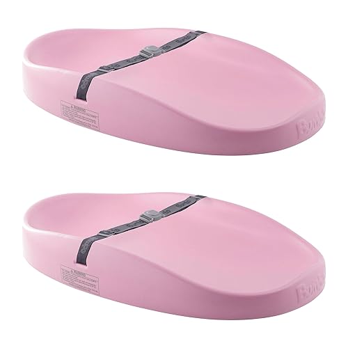 Miniatura 9 de Bumbo Almohadilla para cambiador de pañales de bebé de espuma suave con cinturón de seguridad y soporte de contorno, color verde cicuta