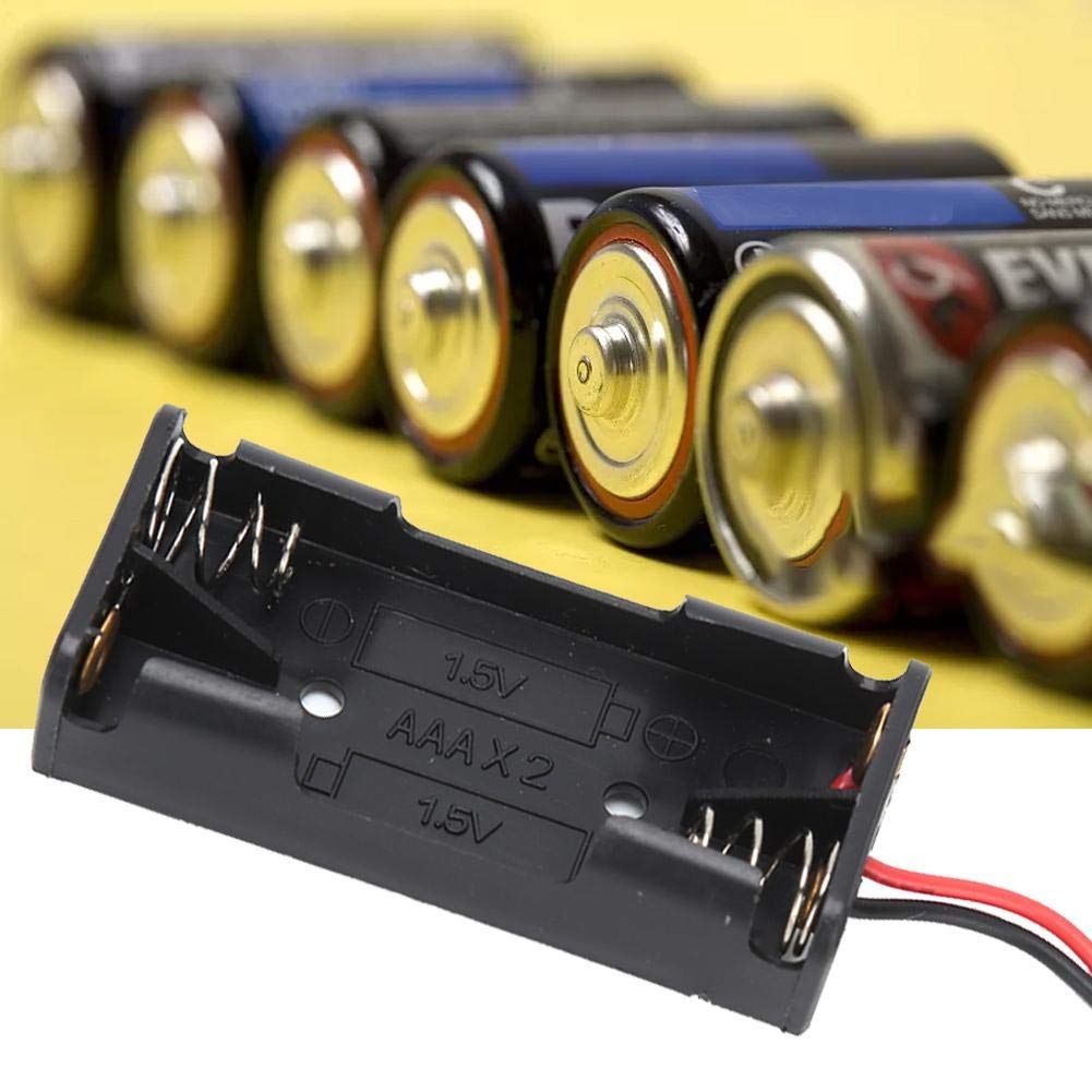 4x AAA Batterijhouder met Losse Draden - Dubbel - 4xAAALEADSHOLDDBL